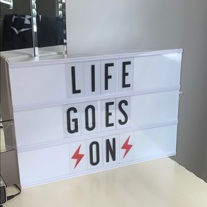 Neon light up sign